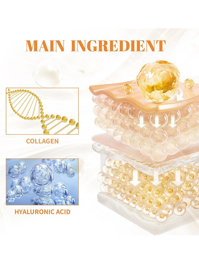 إيلهو قناع عين من هايبرايم كولاجين فيلم-فيلم، تركيبة قابلة للذوبان في الماء، تلاشي الهالات السوداء وخطوط العين، قناع رفع وشد 10 قطع - Image 2