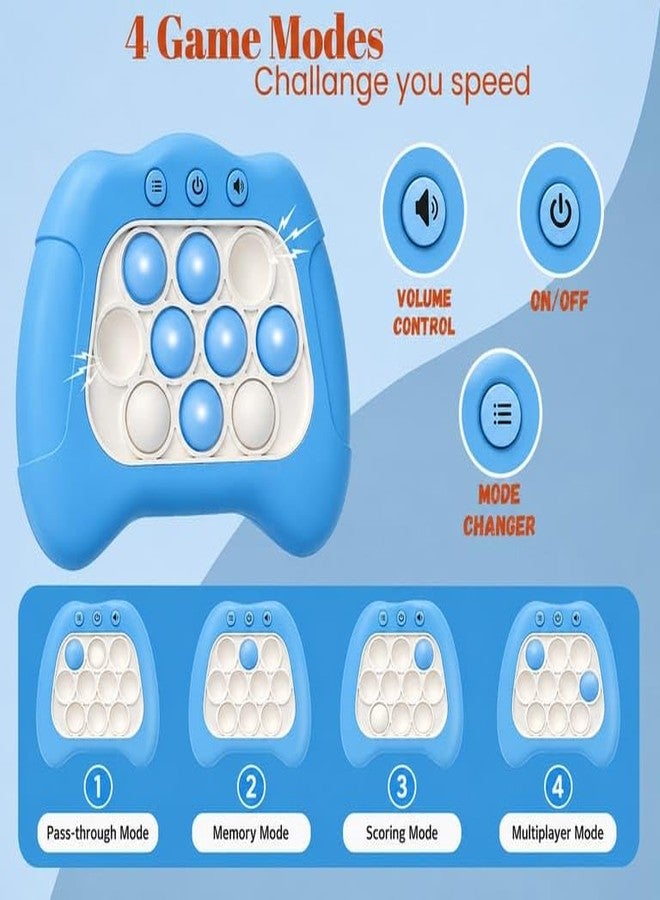 COLLEN ARRAY Fast Push Pop It Game Light-up Bubble Pop Fidget Toy for Kids and Adults Four Modes Push Button Game with Lights & Music Toys for 4+ Years Old Boys & Girl - Image 3