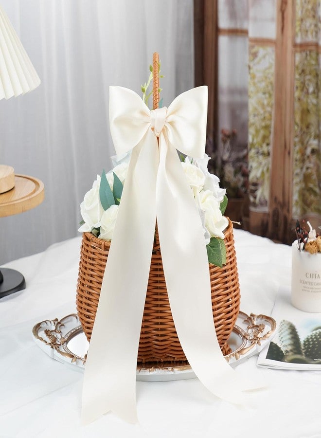 Delite Ribbons Multi-Purpose 3 inch Double Side Satin Ribbon Roll of 10 Meters for Parties Decorations, Christmas, Diwali, Invitation Card, Gift Wrapping, and Craft, Project Work (Ivory) - Image 4