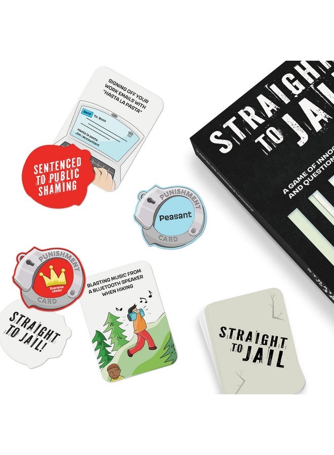 Vango Straight to Jail - A Game of Innocent Crimes and Questionable Morals - Ages 14 and Up - Card Game for 4 to 12 Players - Image 3