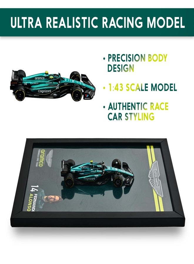 CodersParadise 3D F1 Racing Wall Art Frame – AMR23 Inspired Green Open Wheel Formula Race Car Model Display – Motorsport Decor for Bedroom Office Garage Man Cave – Racing Gift for Men, Car Enthusiasts & Formula Fans Premium Collectible - Image 3
