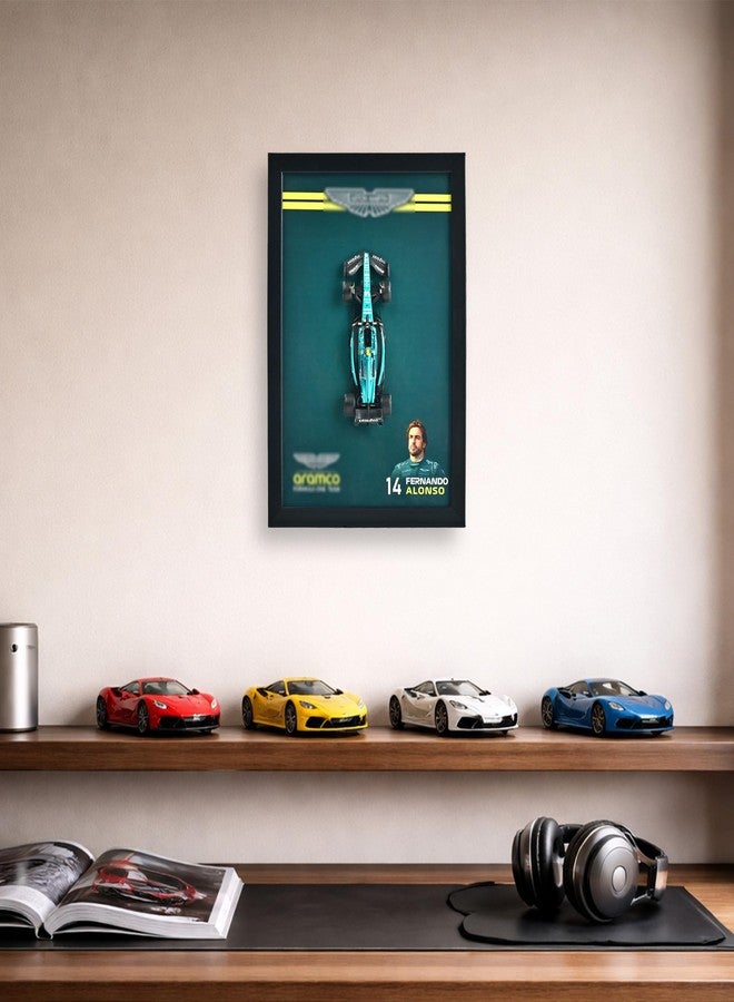 CodersParadise 3D F1 Racing Wall Art Frame – AMR23 Inspired Green Open Wheel Formula Race Car Model Display – Motorsport Decor for Bedroom Office Garage Man Cave – Racing Gift for Men, Car Enthusiasts & Formula Fans Premium Collectible - Image 2