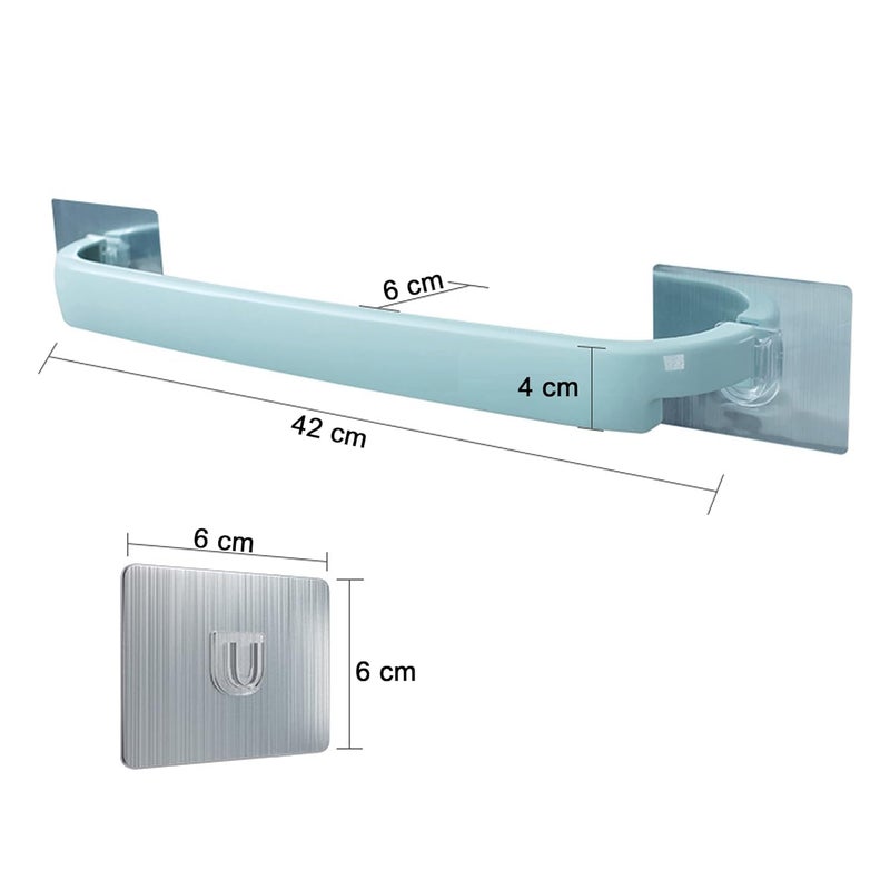 GRAB IT Bathroom Towel Hanger Plastic Towel Holder Bath Kitchen Hotel Self Adhesive Hanging Rail Bathroom Supplies Rod Organizer Rack - Image 2