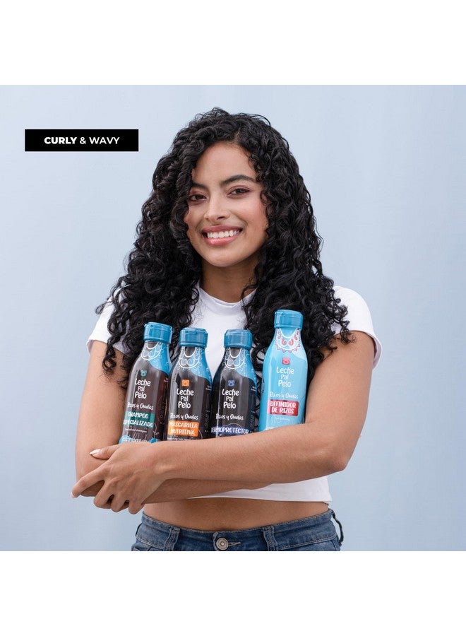 Leche Pal Pelo Thermal Hair Protector for Curly & Wavy with Aloe Vera, Coconut Milk, Provitamin B - Leave-in Treatment - Hydration & Frizz Control - 14.9 Oz - Image 5