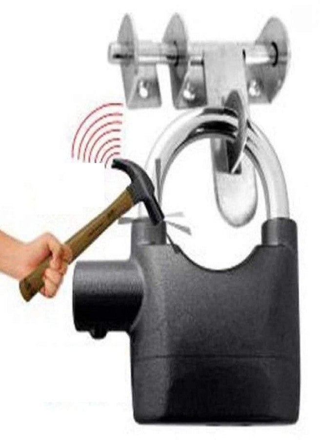 SEASPIRIT Zink Alloy Finish Anti Theft System Security Pad Lock with Smart Alarm Lock with Siren Motion Sensor for Home | Office | Cycle (Black) - Image 5