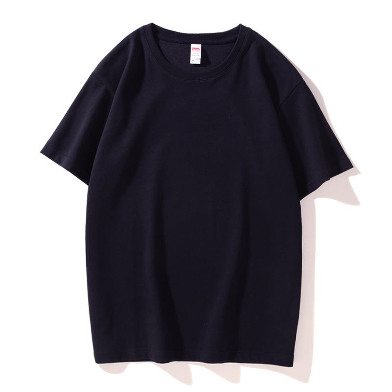 Live Broadcast Premium Long-Staple Cotton Composite Ice Ion-Wicking Breathable Round Neck Solid Color T-Shirt Short-Sleeved Men'S And Women'S Trendy Top - Image 1
