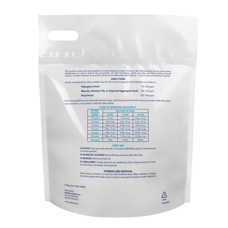 Robelle Robelle 2256B Alkalinity Increaser for Swimming Pools, 10-Pounds  - Image 2
