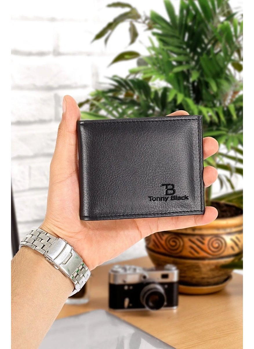 tonny black - Original Men's Special Gift Boxed Set of 2 Luxury Series Gift Accessory Box Dowry Wedding Groom Set for Father Stylish Classic Leather Belt and Wallet Set - Image 1