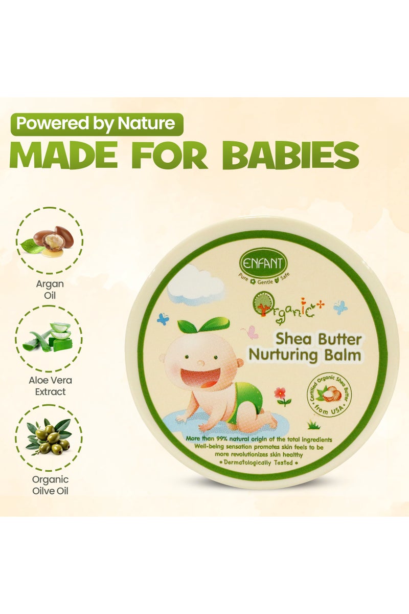 Enfant Organic Plus Shea Butter Nurturing Balm Shea Butter Balm, Nourishing Body Moisturizer For Rough, Dry Skin Baby Shea Butter Nurturing Balm 30G Dermatologically Tested - Image 3