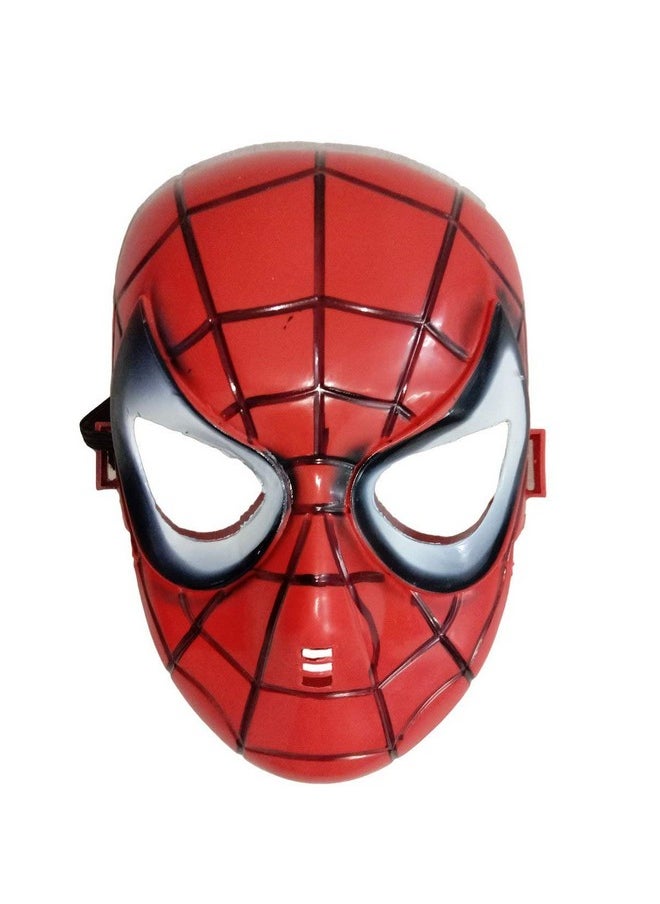 BookMyCostume - BookMyCostume Superhero Plastic Mask Kids Fancy Dress Accessories Free Size Red/Black - Image 1