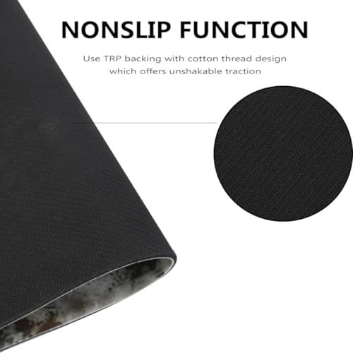 Roslen Rubber Kitchen Mats for Floor, 2 Pcs Kitchen Mats, Waterproof Memory Foam Standing Desk Floor Mat, Soft Absorbent Rectangular Comfort Runner Rugs for Kitchen, Laundry, Sink & Balcony - Image 4