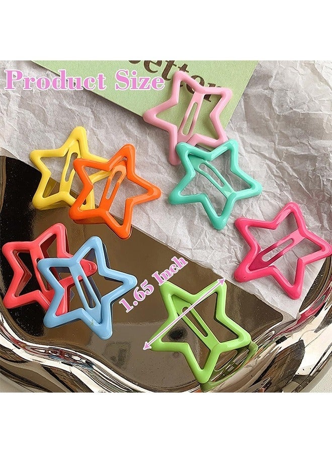 GlamKit 27-piece set of colorful star hair clips, cute hair accessories for girls and children, candy-colored hair clips (random colors) - Image 2