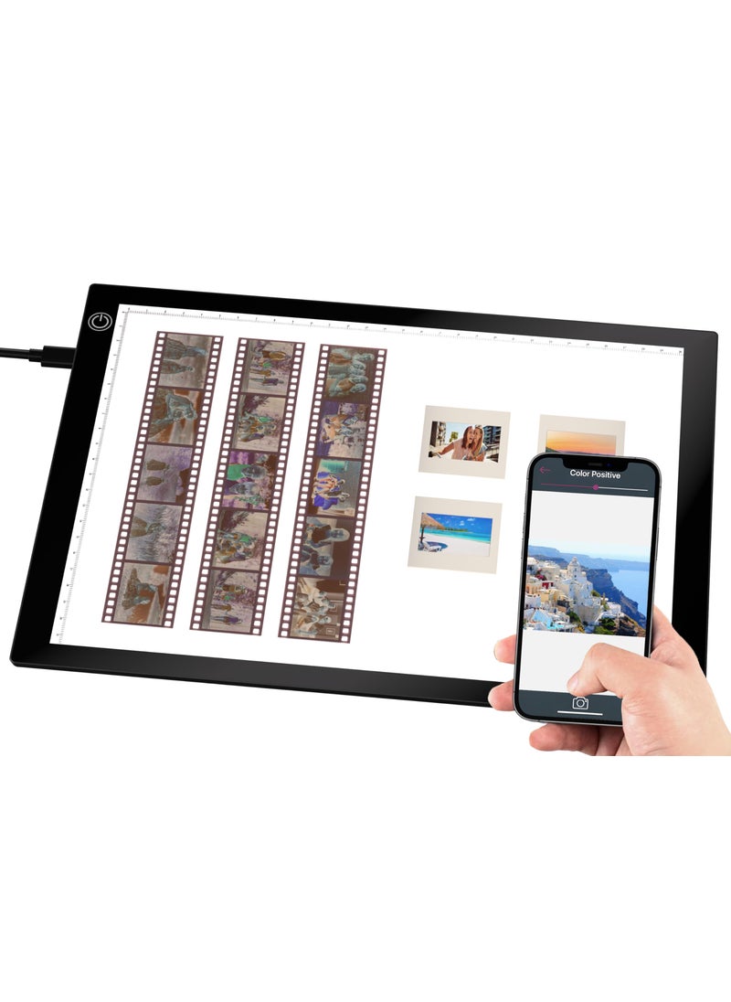 eyesen Eyesen Slide Viewer Light Box, Ultra-Thin A4 USB Powered Light Scanner for Photo Slide and Film Negative Scanning, Christmas Gift, Tattoo Drawing, Artist Sketching  - Image 1