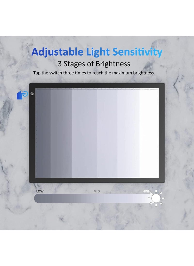 eyesen Eyesen Slide Viewer Light Box, Ultra-Thin A4 USB Powered Light Scanner for Photo Slide and Film Negative Scanning, Christmas Gift, Tattoo Drawing, Artist Sketching  - Image 5