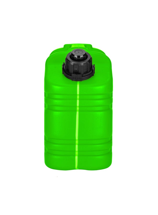 DPT Thick Fuel and Gasoline Tank, 
Portable Plastic Petrol Container, Green, capacity 5 L - Image 3