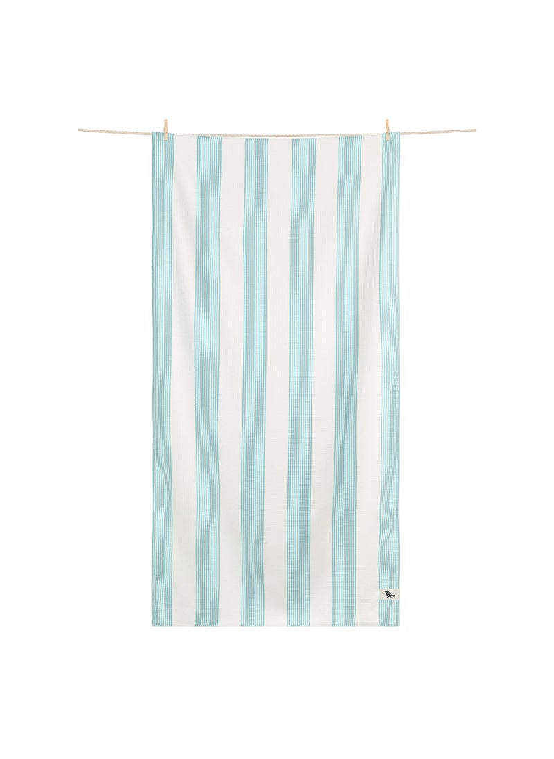 Dock & Bay Dock & Bay Bath Towel, Waffle Fabric Shower Towel for Home, Quick Dry, Super Absorbent, 100% recycled, Extra Large (180 x 90 cm) - Serene Seaform  - Image 1