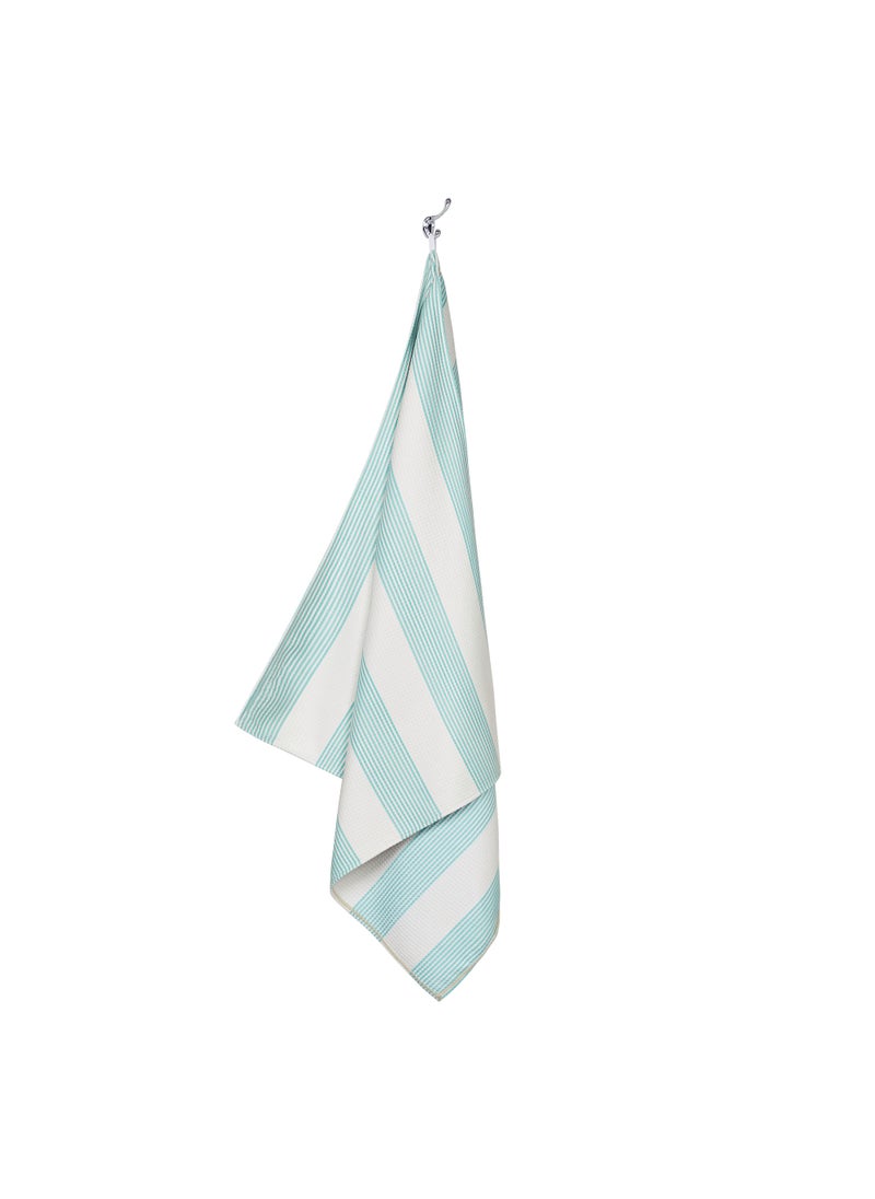 Dock & Bay Dock & Bay Bath Towel, Waffle Fabric Shower Towel for Home, Quick Dry, Super Absorbent, 100% recycled, Extra Large (180 x 90 cm) - Serene Seaform  - Image 2