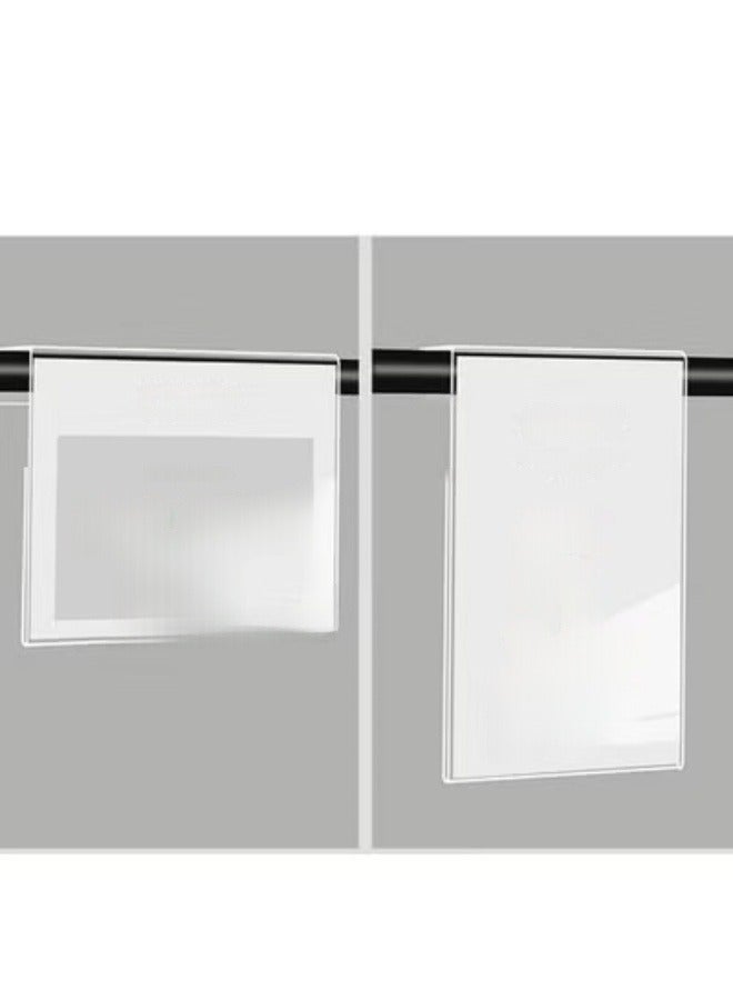 Eckek  Acrylic Sign Holder Price Tag Displays Sign Holder Ads Display Stand for Retail Store Clothing Price - Image 4
