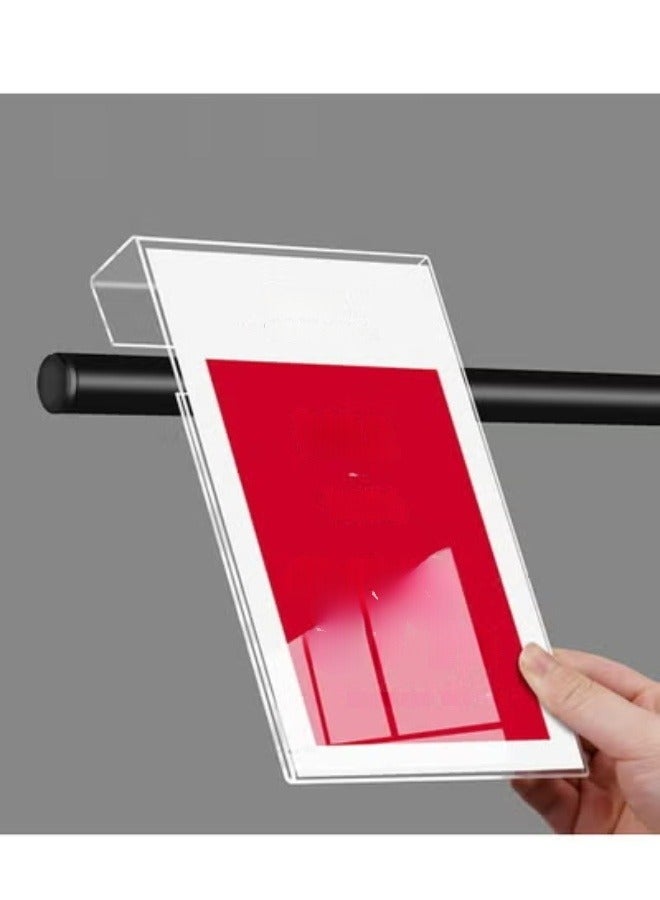 Eckek  Acrylic Sign Holder Price Tag Displays Sign Holder Ads Display Stand for Retail Store Clothing Price - Image 5