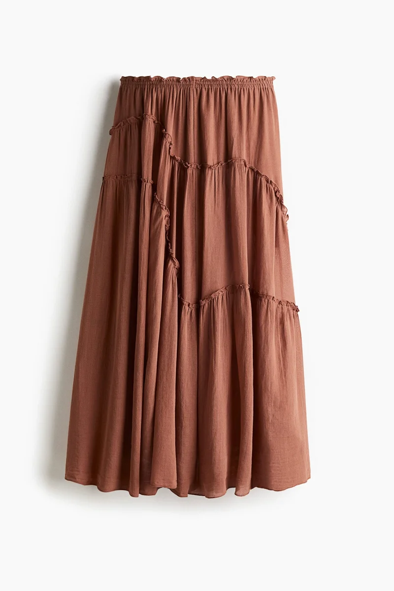 H&M  Tiered maxi skirt for Women | Best Price UAE