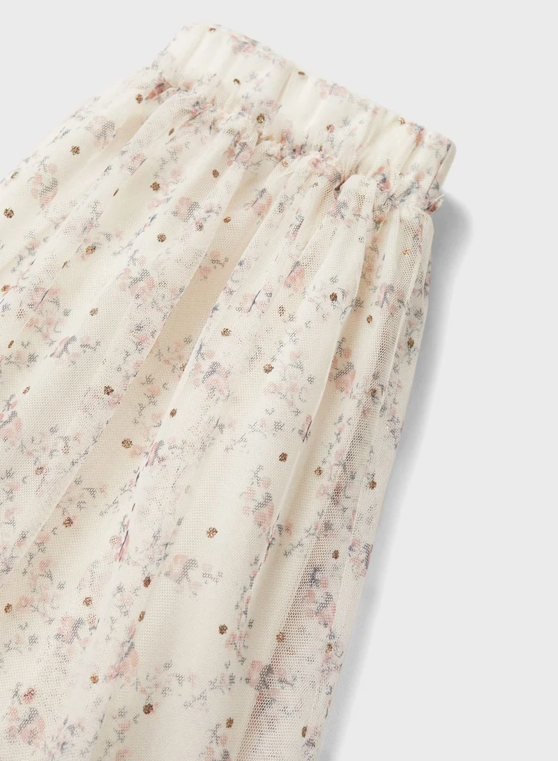 MANGO Kids Printed Skirt