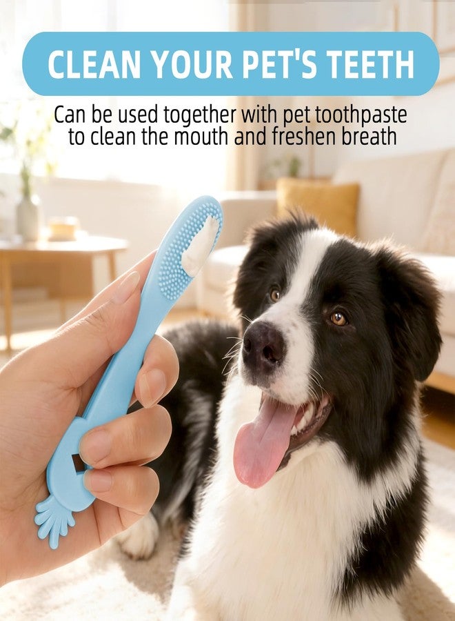 Histotree Blue Pineapple-Shaped Dog Finger Toothbrush Soft TPR Anti-Slip Dog Finger Toothbrush Cover Fun Cat Fingerbrush Tooth Cleaning Tool Pet Dental Care Toothbrush for Dogs and Cats 5.98in/15.2cm - Image 3