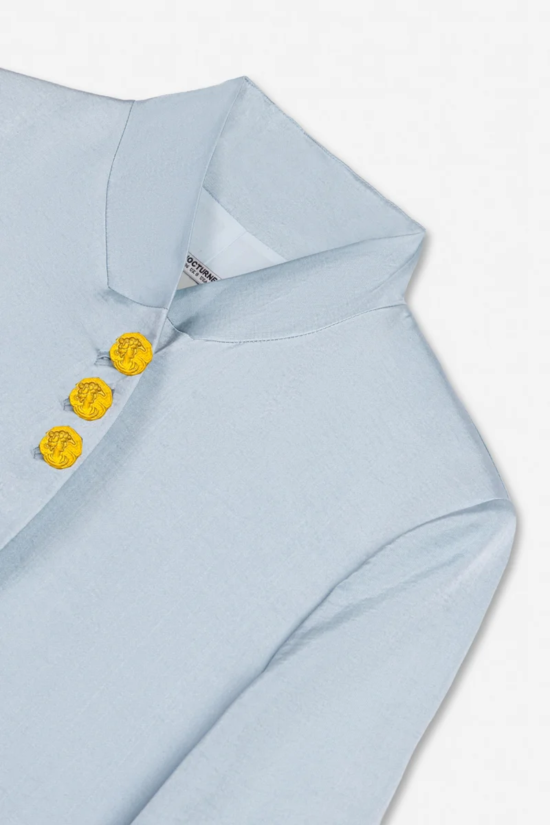 Nocturne  Embroidery Detail Stand Collar Jacket for Women | Best Price UAE