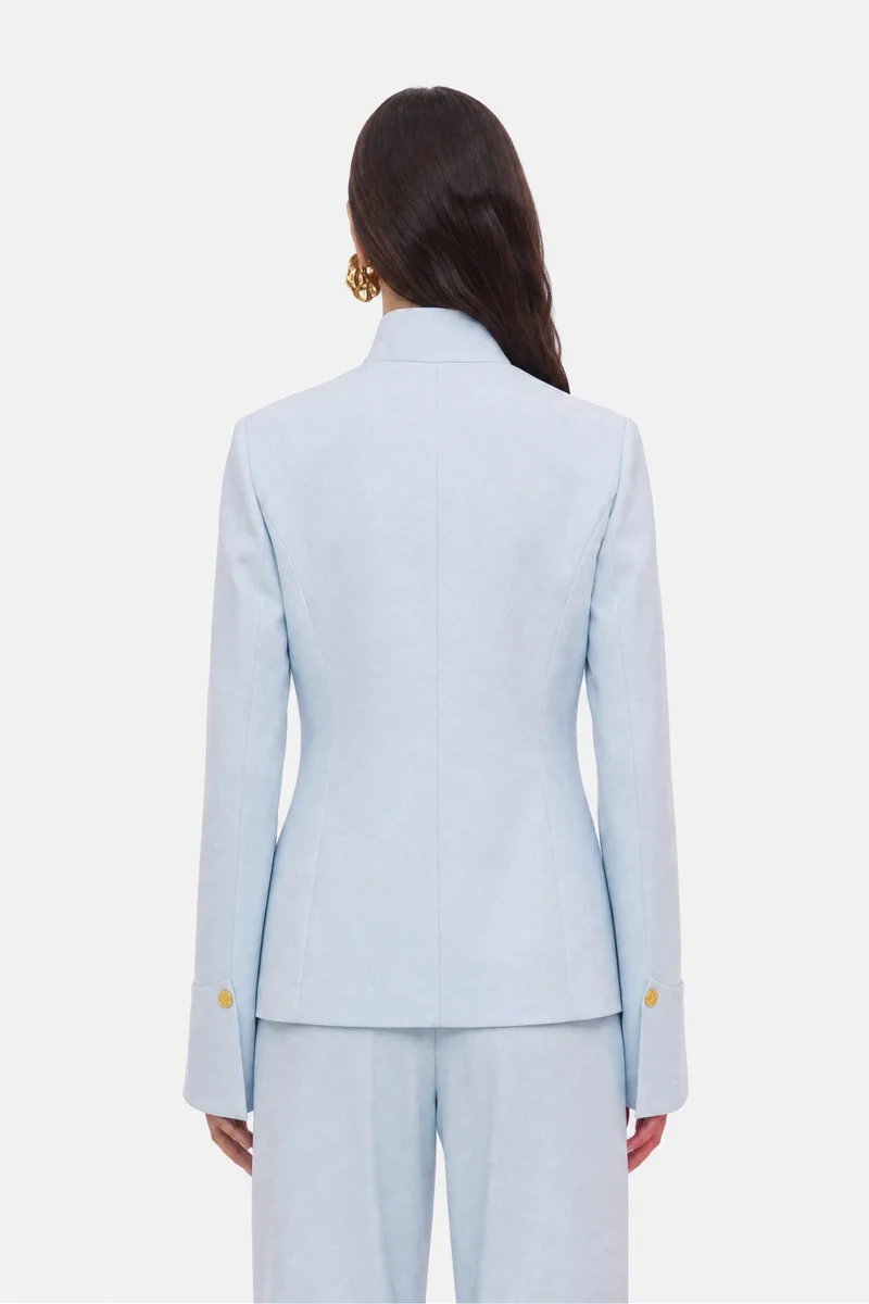 Nocturne  Embroidery Detail Stand Collar Jacket for Women | Best Price UAE