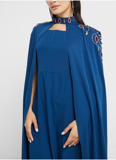 hayas closet Embellished Cape Sleeve Dress  - Image 3