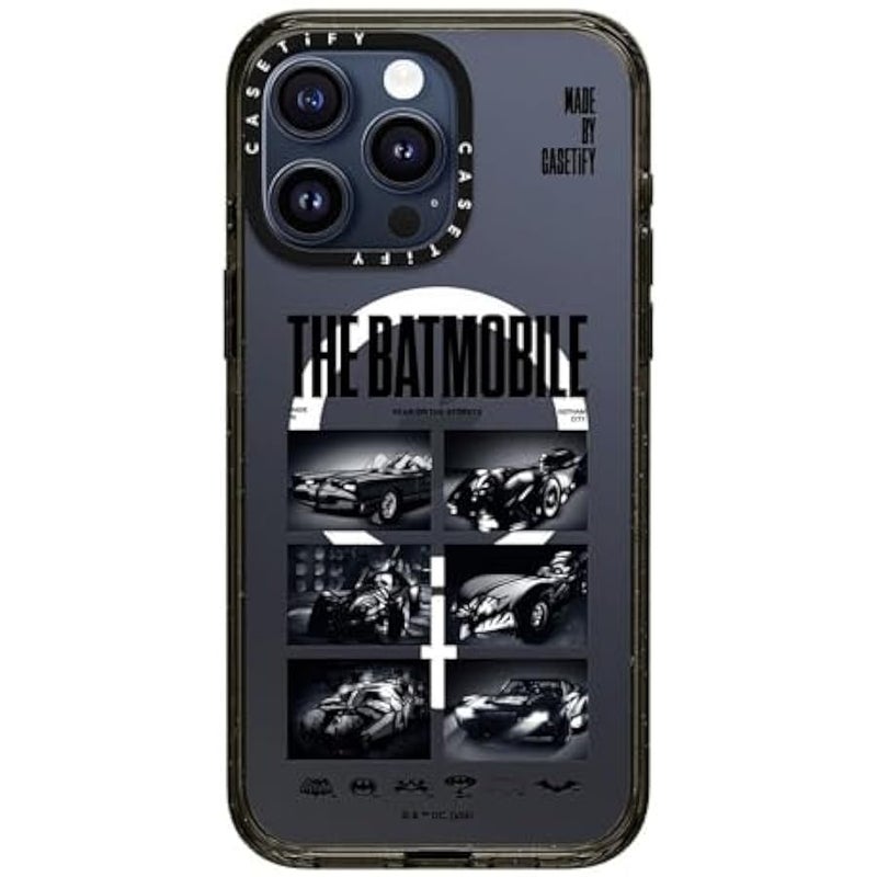 Casetify Impact iPhone 15 Pro Max Case 【Batman Co-Lab / 4X Military Grade Drop Tested / 8.2ft Drop Protection/Compatible with Magsafe】 - The Batmobile - Clear Black - Image 2