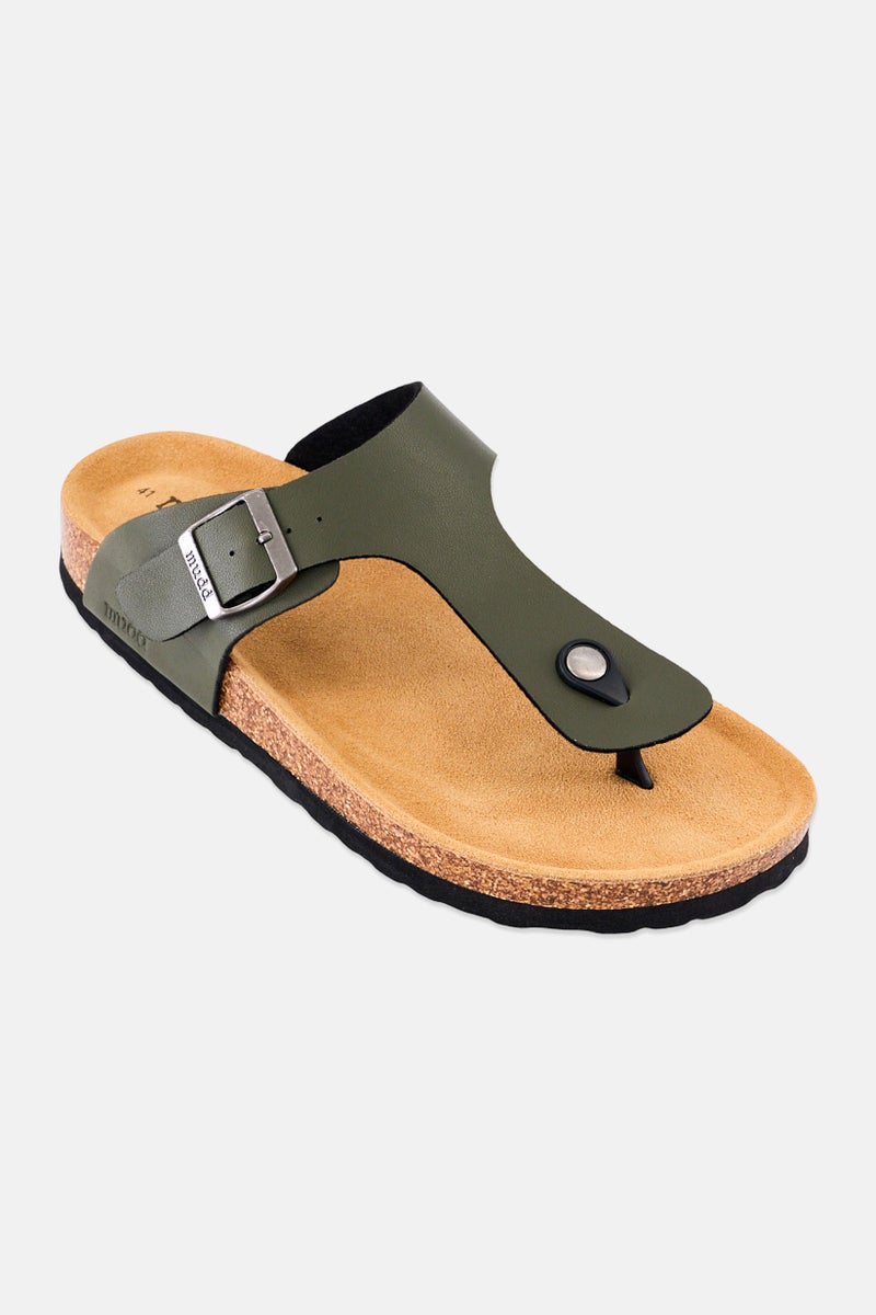 Mudd Men Slip On Cork Sandals, Olive - Image 1