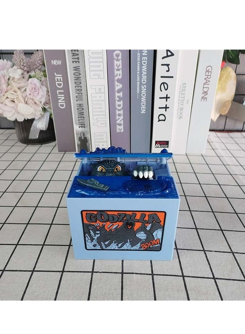 SYOSI Electronic Dinosaur Coin Bank for Kids, Animated Monster Style Money Box with Music, Ideal Gift for Boys and Girls - Image 3