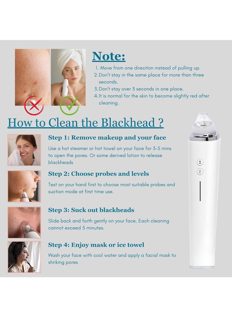 General - Blackhead Remover Tool, Pore Vacuum with 1080p HD Camera, Facial Pore Cleanser, Pimple Acne Extractor Kit Suction Tool with 6 Suction Heads - Image 1