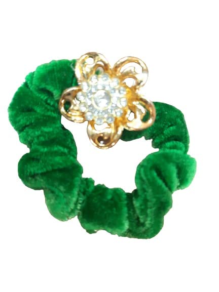 advancedestore Hair Band for Girl Woman stylish Scrunchies Extra Soft Elastic to Avoid Pulling Tugging Prevents Hair Damage Fancy Part Wear multicolor pack of 1