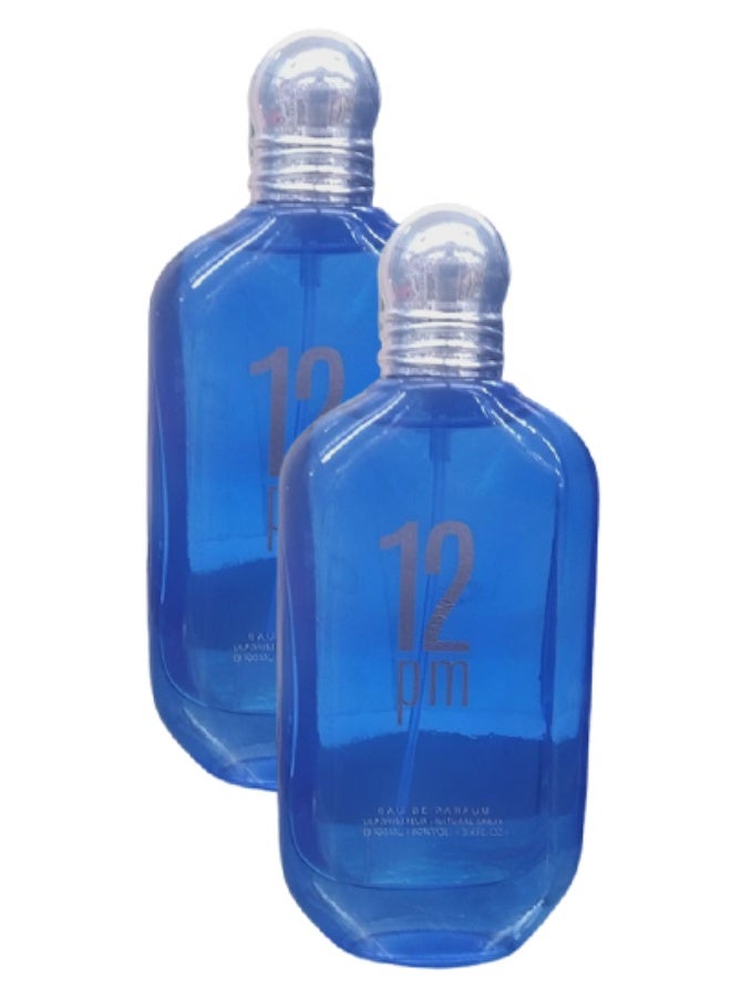 EMYC 2 Pieces 12pm Blue Perfume For Men 100ml EDP - Image 1