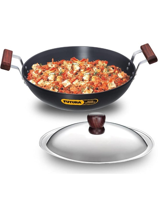 Hawkins Futura 4 Litre Deep Fry Pan, Hard Anodised Kadai with Stainless Steel Lid, Round Bottom Kadhai, Big Kadai, Black - pzsku/ZFCB1CC99490D1A972C35Z/45/_/1739212745/6a783d56-a87e-450b-887c-fb48302a3975