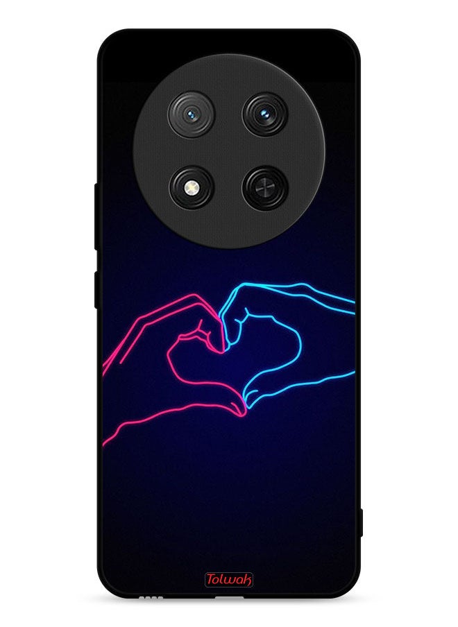 Tolwak Honor X9c 5G Protective Case Cover Touching Hand Making Heart  - Image 1