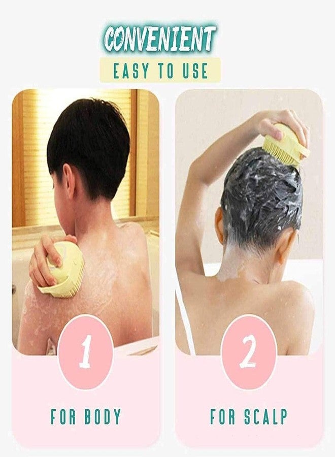 MORIXA Soft Silicone Bath Body Brush for Men & Women (1 Piece Square Bath Brush) | Multicolour | Deep Nourishing Cleansing, Exfoliation & Dirt Removal | BPA-Free Back Scrubber with Lather-Boosting Bristles & No-Slip Grip - Image 5