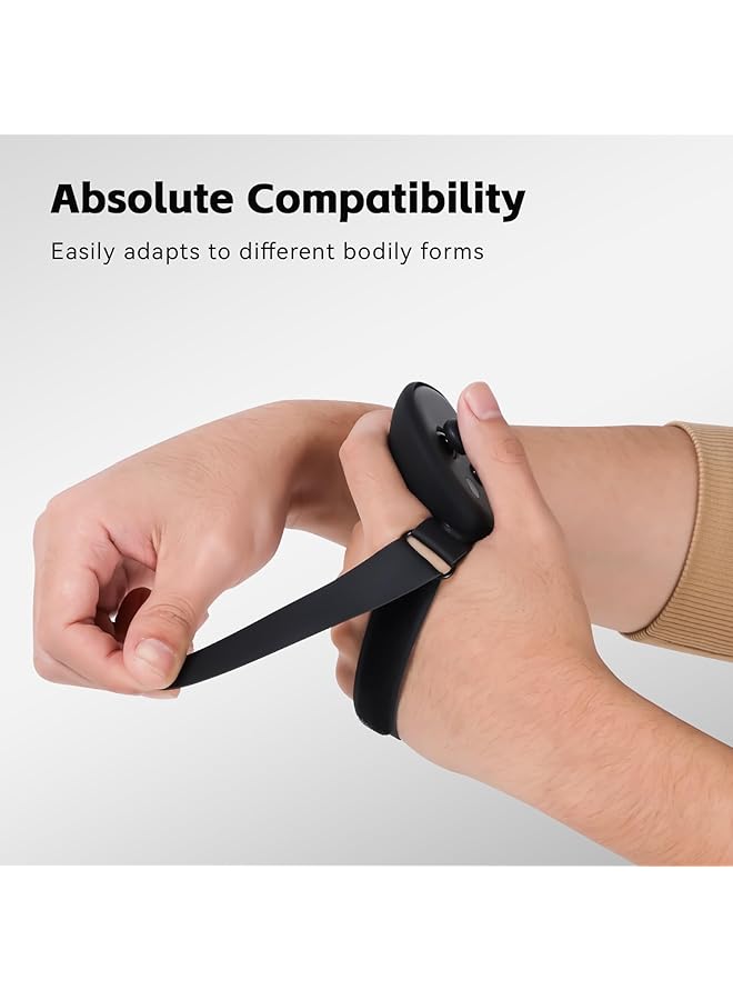 Controller Grips Cover Compatible With Meta Quest 3 Accessories Anti Throw Silicone Grips Cover Protector With Knuckle Straps Non Slip Thumbstick Covers - Image 4