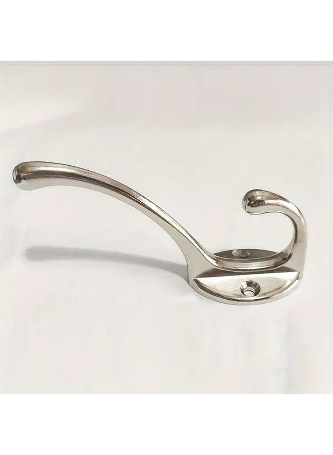 Bright Nickel Zinc Alloy Vintage Single Hook For Hanging Clothes On Wall Door Cabinet - Image 1