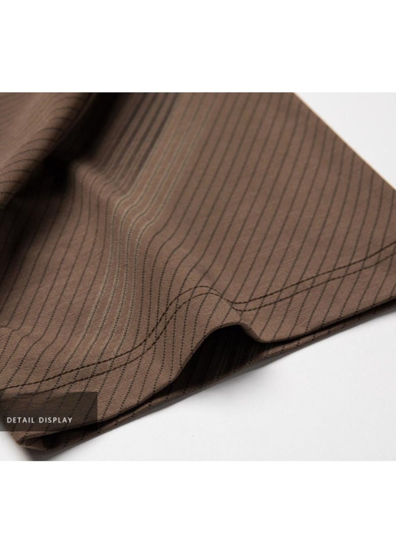 New Fashionable Casual Polo Shirt Made Of Mulberry Silk And Ice Silk Thin Design With A Lapel And Short Sleeved T-Shirt