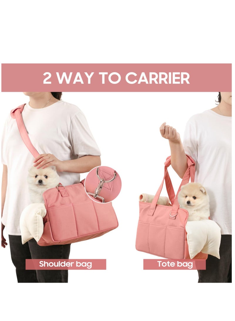 SOLARAE Airline Approved Pet Carrier for Cat, Baby cat Carrier, Pet Carrier, Soft Sided Foldable Soft cat Carrier, Suitable for Medium to Large Cats and Small Dogs, Holds Pet Carrier up to 16 lbs (Red) - Image 5