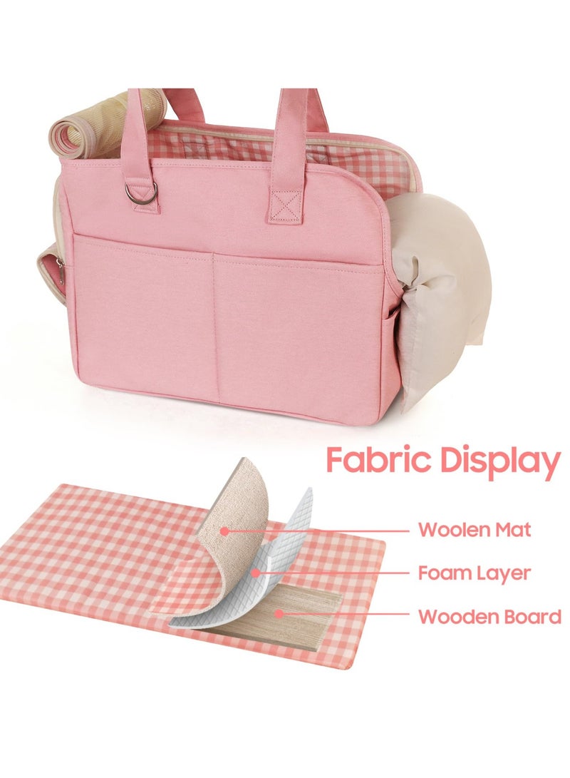 SOLARAE Airline Approved Pet Carrier for Cat, Baby cat Carrier, Pet Carrier, Soft Sided Foldable Soft cat Carrier, Suitable for Medium to Large Cats and Small Dogs, Holds Pet Carrier up to 16 lbs (Red) - Image 4