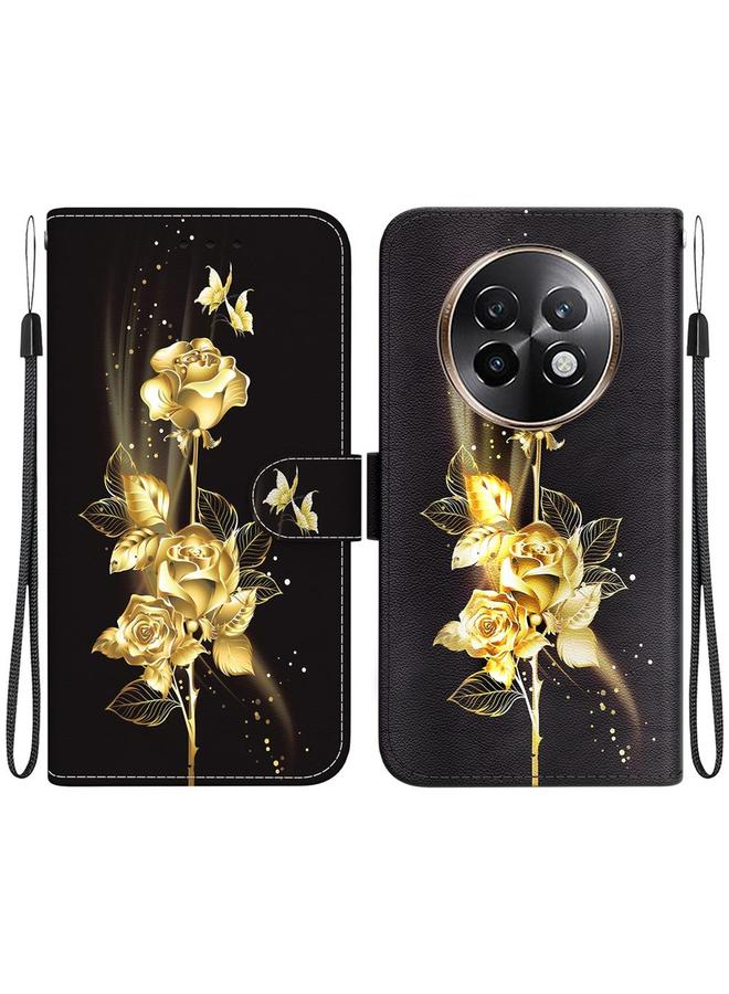 اس-توب جراب هاتف Realme 13+ من الجلد بتصميم كريستالي عالمي ملون - Image 1