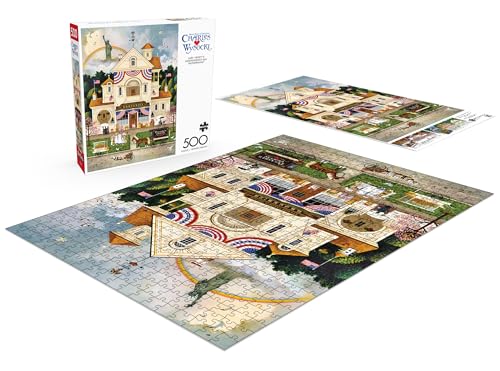 Buffalo Games - Charles Wysocki - Lady Liberty's Independence Day Enterprising - 500 Piece Jigsaw Puzzle for Adults -Challenging Puzzle Perfect for Game Nights - Image 4