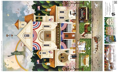 Buffalo Games - Charles Wysocki - Lady Liberty's Independence Day Enterprising - 500 Piece Jigsaw Puzzle for Adults -Challenging Puzzle Perfect for Game Nights - Image 5
