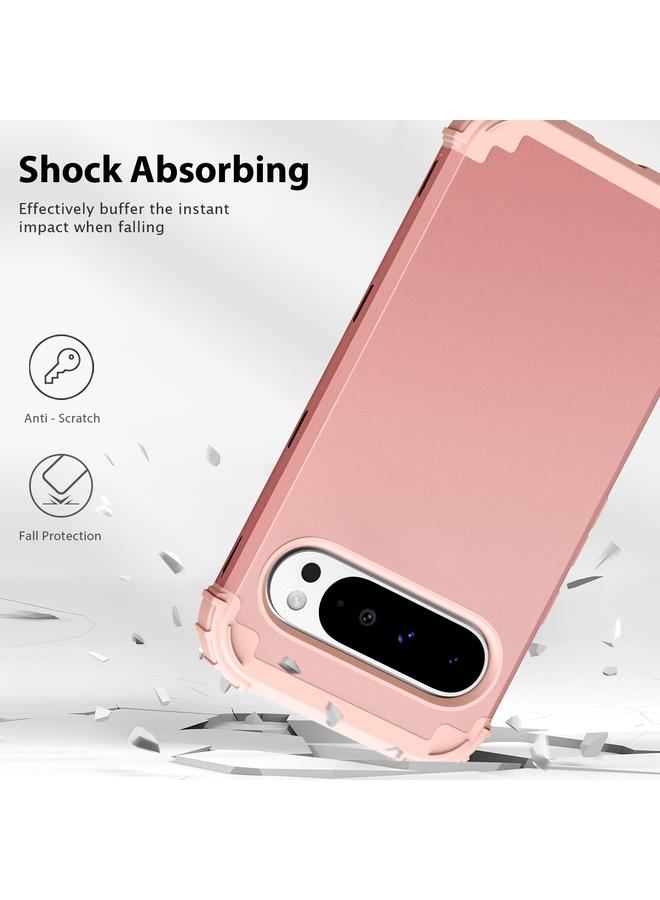 S-TOP Case For Google Pixel 9 Pro XL 3 in 1 Silicone Hybrid PC Shockproof Phone Case - Image 4