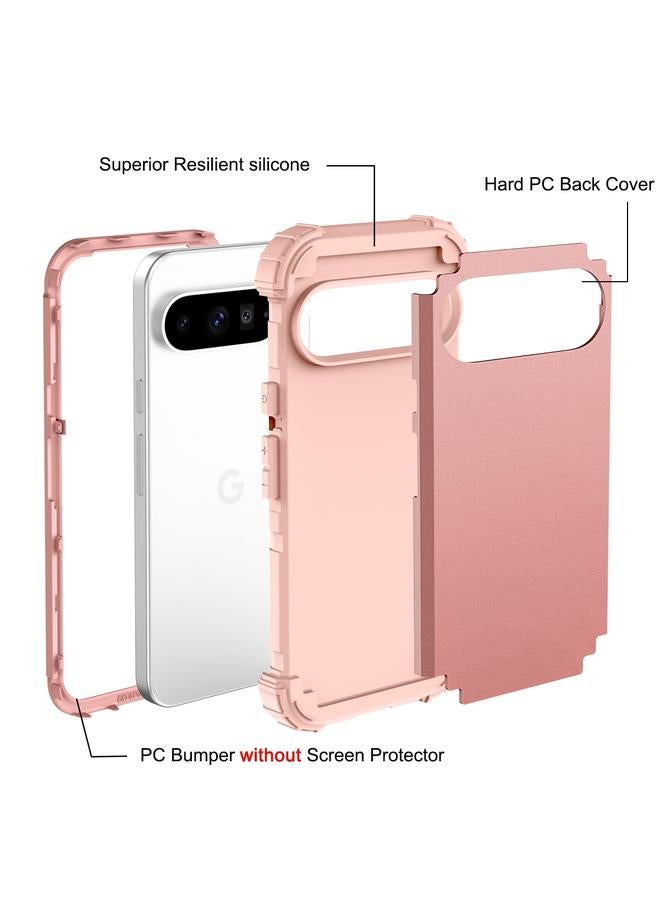 S-TOP Case For Google Pixel 9 Pro XL 3 in 1 Silicone Hybrid PC Shockproof Phone Case - Image 5