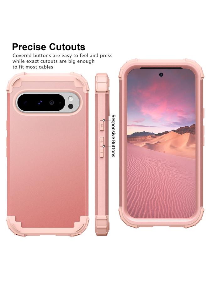 S-TOP Case For Google Pixel 9 Pro XL 3 in 1 Silicone Hybrid PC Shockproof Phone Case - Image 2