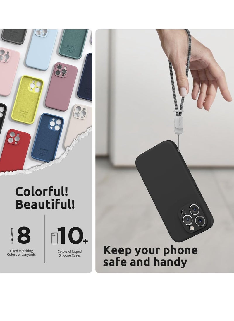 Raxoom Design for iPhone 15 Pro Max Case, Liquid Silicone [2 x Screen Protectors & 1 x Lanyard] Protection for Each Lens Shockproof Cover for iPhone 15 Pro Max 6.7 inch 2023, Black - Image 5